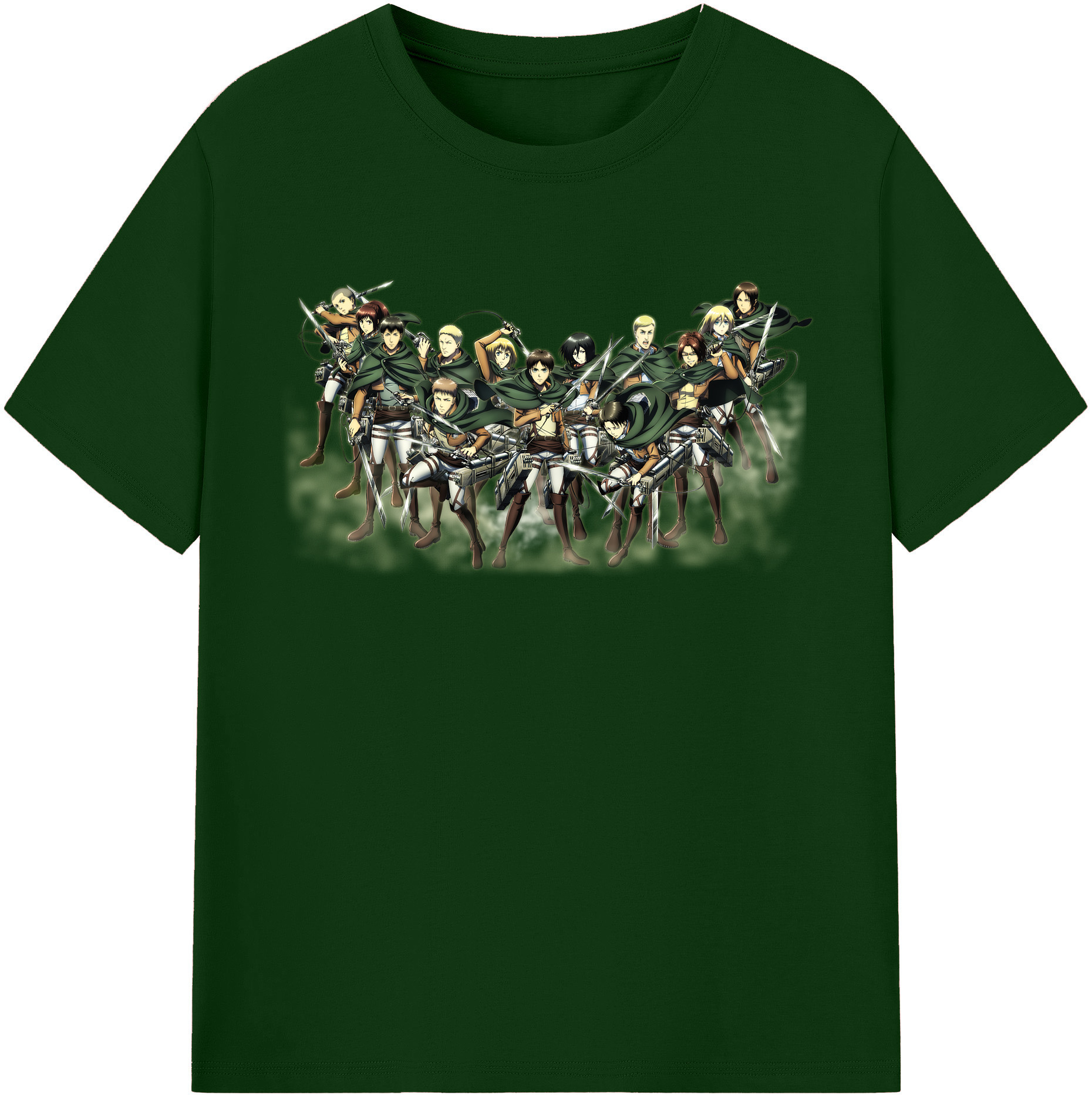 （画像用） 進撃の巨人 Attack on Titan 綿100％半袖Tシャツ（フロントプリント）